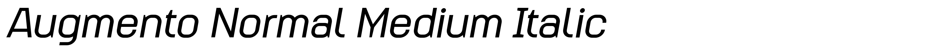 Augmento Normal Medium Italic